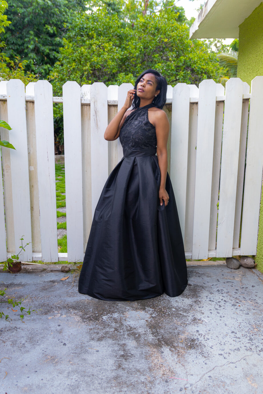 Antique silcara box pleat maxi dress