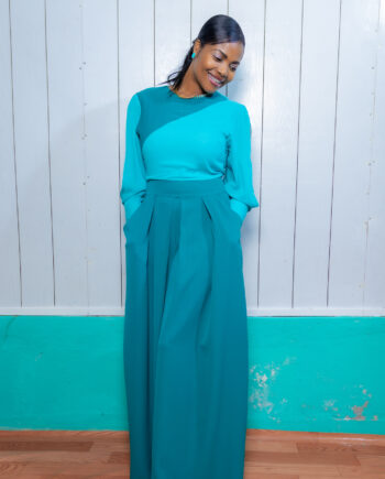 Salem asymmetrical palazzo Jumper