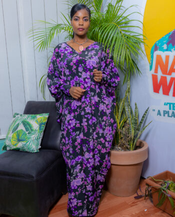 Purplelilly Batwinged maxi dress