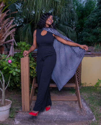 Zolar black palazzo jumper with stripe side