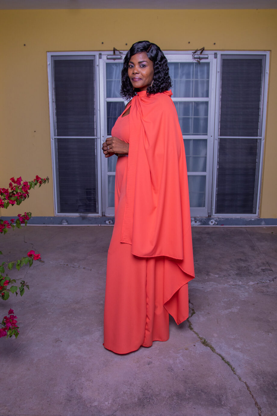 Covana peach palazzo jumper