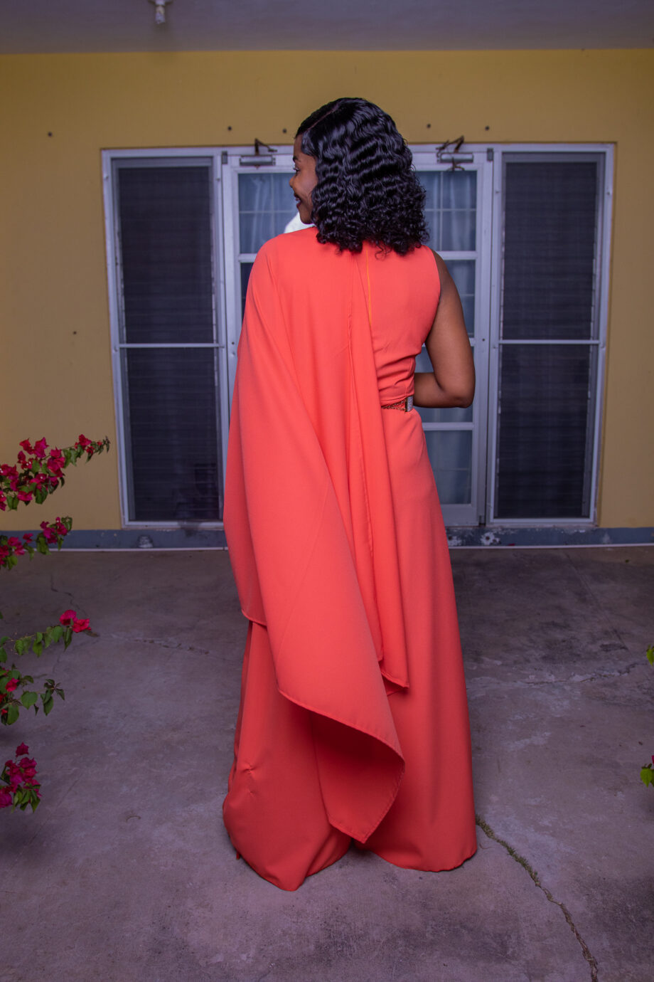 Covana peach palazzo jumper