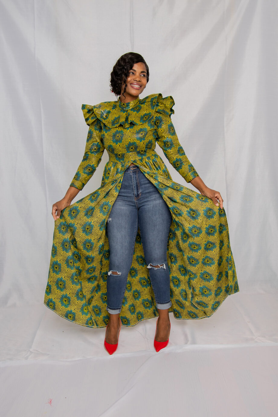 African dress top