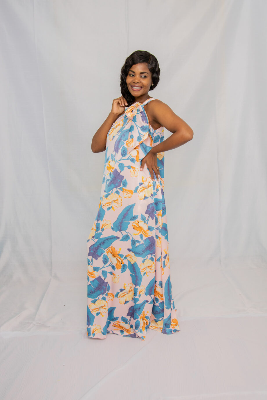 Faithflow one shoulder maxi dress