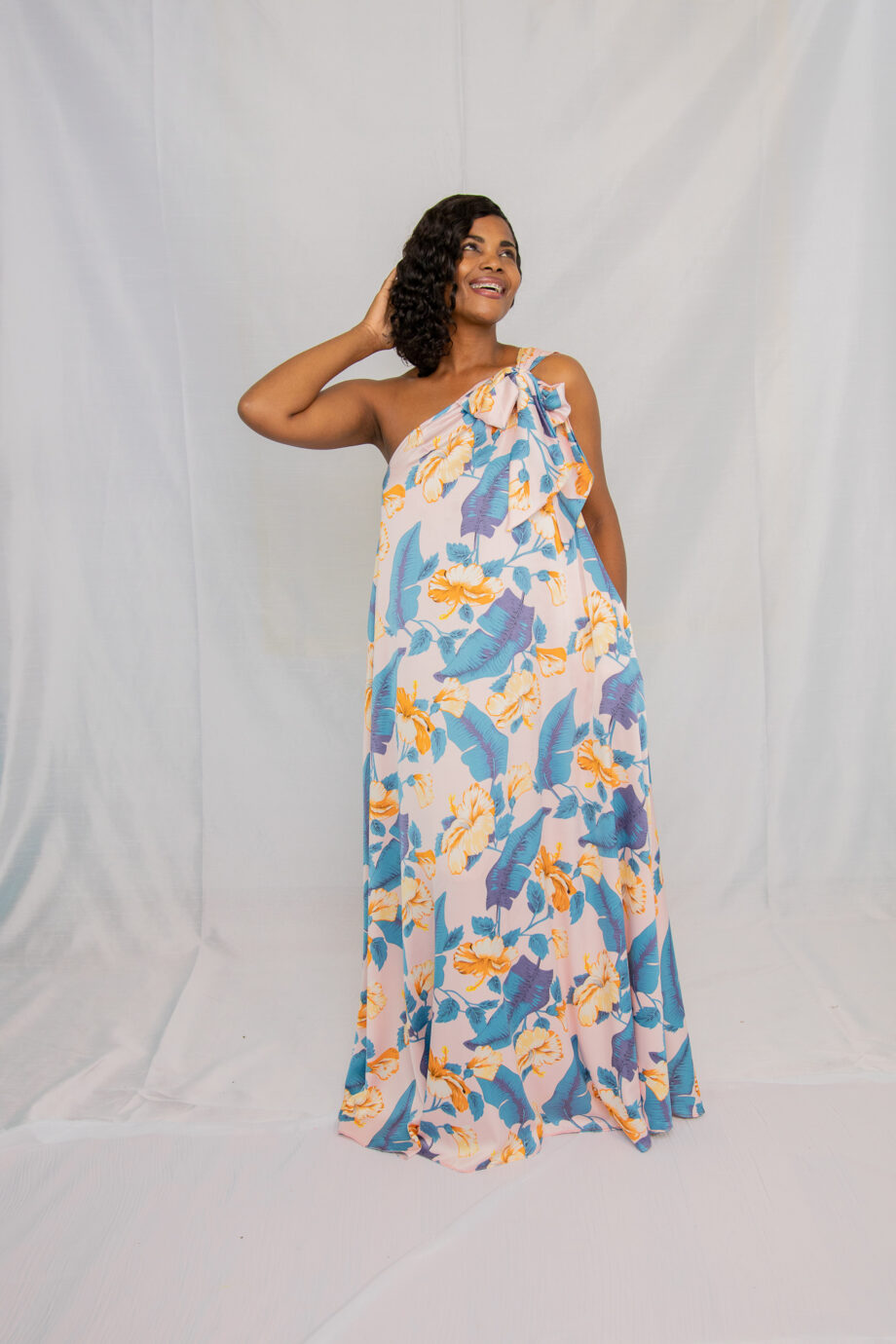 Faithflow one shoulder maxi dress