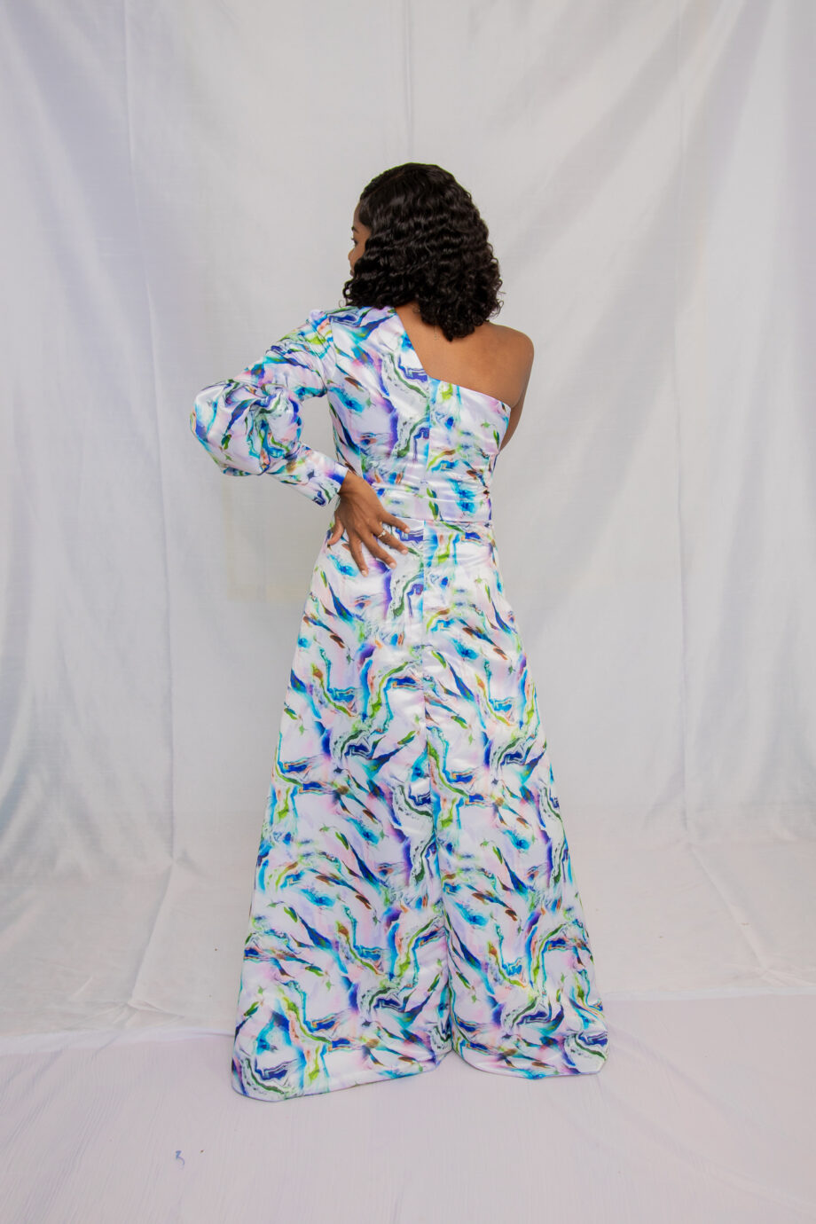 Darline symetric pilot sleeve maxi dress