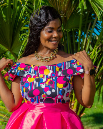 Silcana unique off shoulder dress
