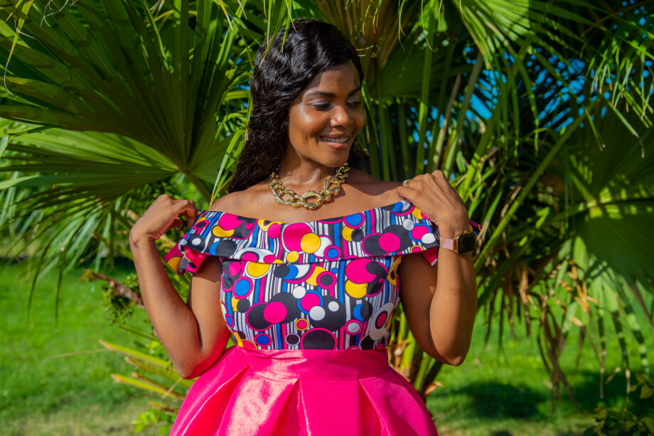 Silcana unique off shoulder dress