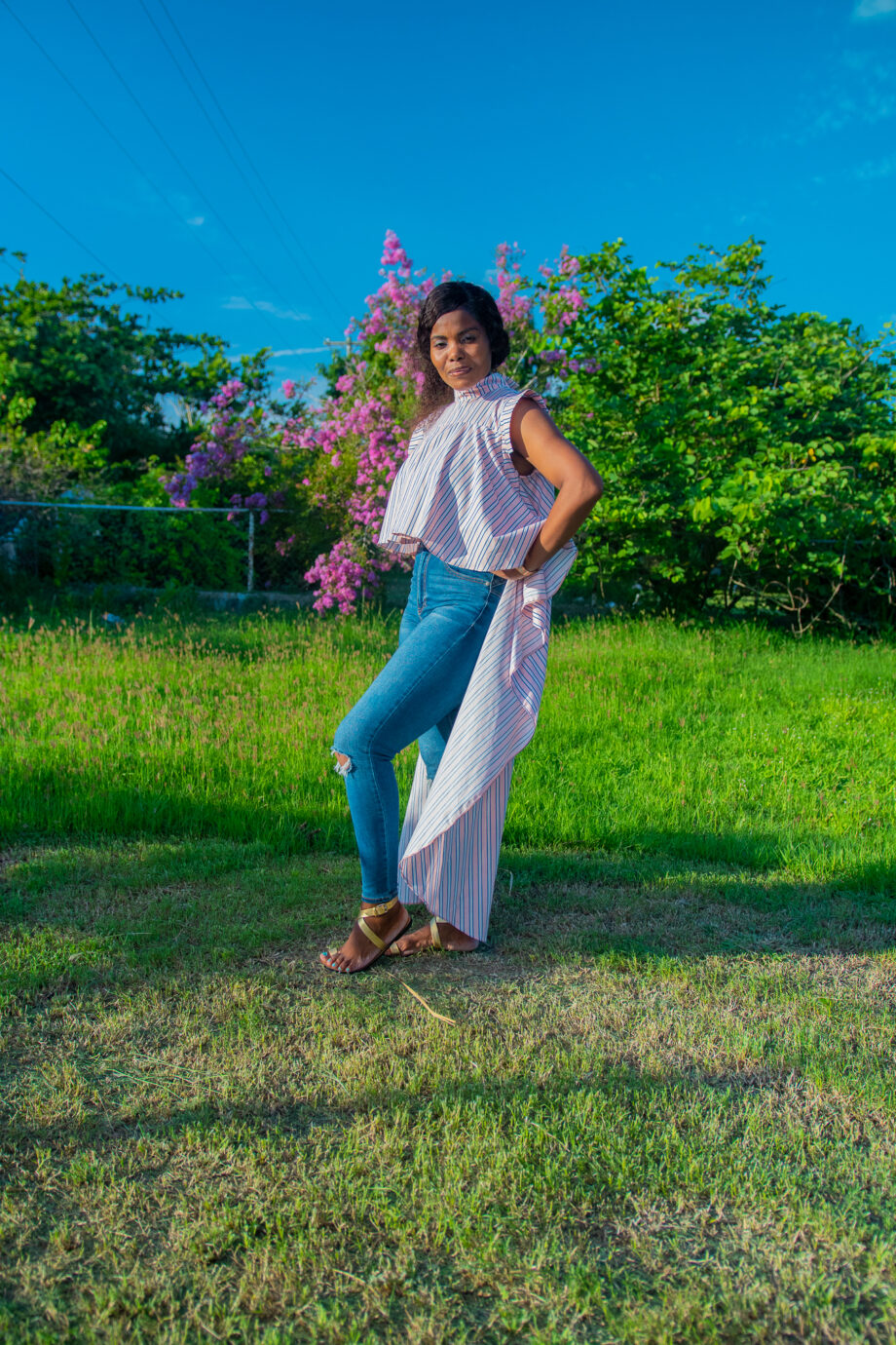 Zerona glam shawl with cap sleeves
