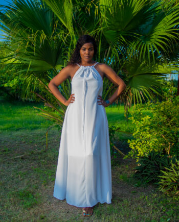 White faithflow maxi dress