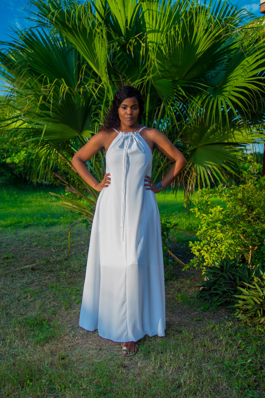 White faithflow maxi dress