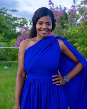 Vashti royal blue one shoulder jumper