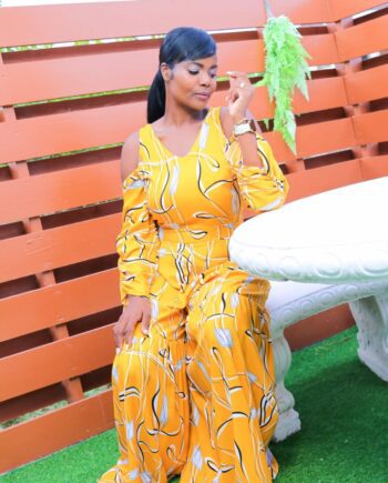 Doris frilled bottom palazzo jumper