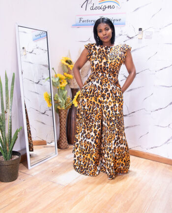 Shiloh leopard pants suit